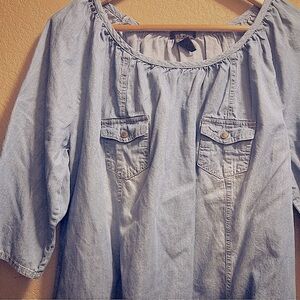 ELLOS chambray blouse
